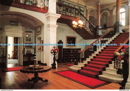 D100410 Staircase Hall. Arlington Court. National Trust. Dixon