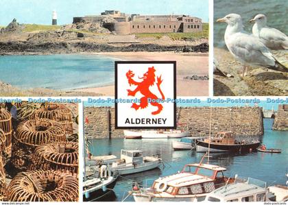 D108004 Alderney. The grim old fort of Corblets is typical of the many military