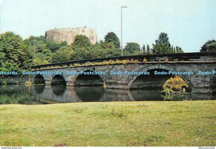 D109191 Tamworth. River Bridge and Castle. A. W. Bourne