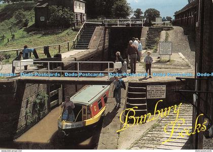 D109763 Bunbury Staircase Locks. Shropshire Union Canal. Douglas M. Smith