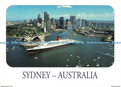 D124470 Sydney Australia The Q E II Leaves Sydney Bartel