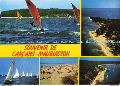 D145752 Souvenir de Carcans. Maubuisson. Gironde. Combier Macon. 1985. Multi Vie