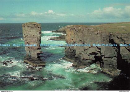 D160017 Yesnaby Castle. West Mainland Orkney. Charles Tait Photographic. 1986