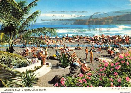 D170446 Canary Islands. Martianez Beach. Tenerife. John Hinde. Perez Zamora. E.