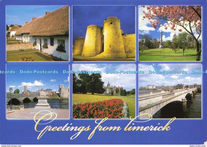 D170769 Greetings From Limerick. John Hinde. Multi View