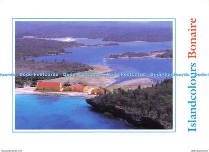 D180307 Islandcolours Bonaire. Washington. Slagbaai National Park. Aerial of Sla