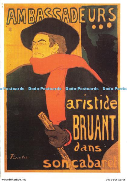 D187160 Ambassadeurs. Bruant by Henri Toulouse Lautrec. Victoria and Albert Muse