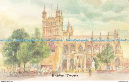 D188116 Devon. Exeter. Exeter Cathedral. Town and Country Prints. David Skipp