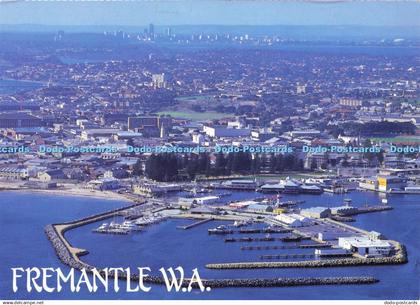 D189932 W. A. Fremantle. Aerial View of Fremantle Looking to Perth. Nucolourvue