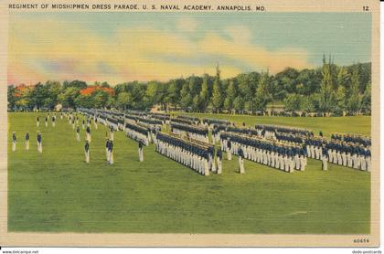 PC03396 Regiment of Midshipmen Dress Parade. U.S. Naval Academy. Annapolis. MD