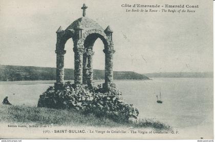 PC27246 Emerald Coast. The Banks of the Rance. Saint Suliac. The Virgin of Grinf