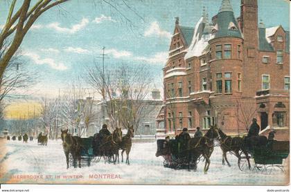 PC28309 Sherbrooke St. In Winter. Montreal. Montreal Import