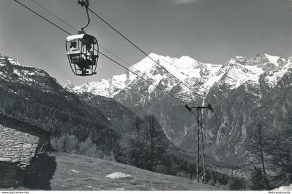 PC31127 Grachen. Wallis. Sesselbahn Grachen. Hannigalp Matterhorn. Weisshorn. Bi