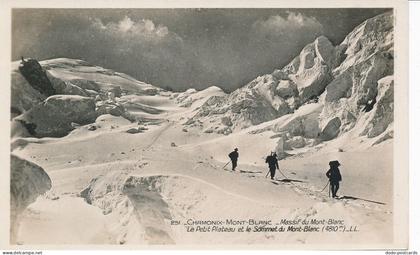 PC46756 Chamonix Mont Blanc. Massif du Mont Blanc. Le Petit Plateau et le Sommet