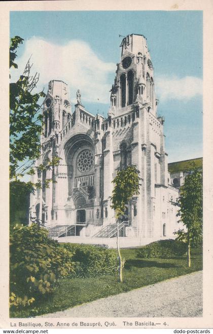 PC54100 La Basilique. Ste. Anne de Beaupre. Quebec. Photogelatine. 1953