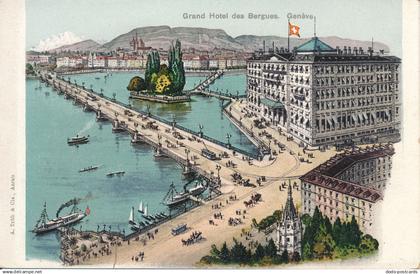 PC54164 Grand Hotel des Bergues. Geneve. A. Trub