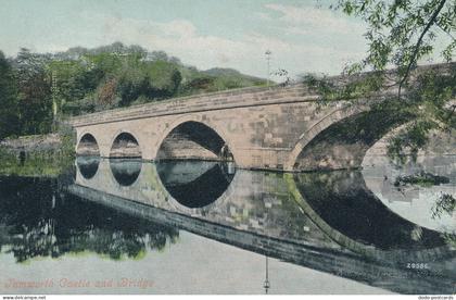 PC70483 Tamworth Castle and Bridge. Valentine. No 28586