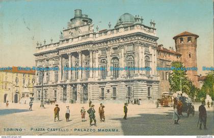 R009677 Torino. Piazza Castello. Palazzo Madama. 1923