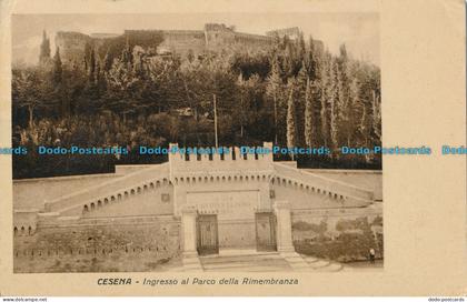 R011023 Cesena. Ingresso al Parco della Rimembranza. 1937