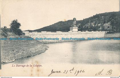 R011667 Le Barrage de la Gileppe. 1906