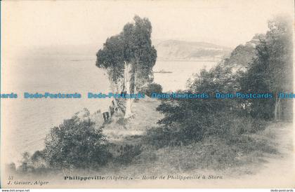 R012490 Philippeville. Algerie. Route de Philippeville a Stora. J. Geiser