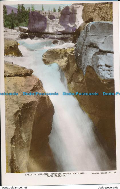 R015765 Falls in Maligne Canyon. Jasper National Park. Alberta. Jasper. rP