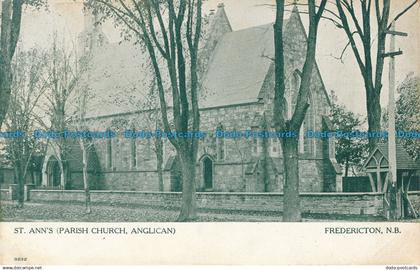 R017270 St. Anns Parish Church. Anglican. Fredericton. N. B. Warwick Bros