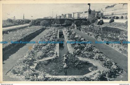 R022597 The Water Garden and Hove Boundary. Hove. 1957