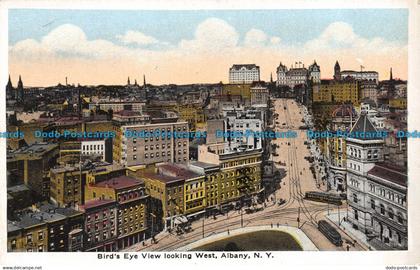 R058927 Birds Eye View looking West. Albany. N. Y