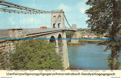 R067396 Menai Suspension Bridge. Anglesey. Dennis