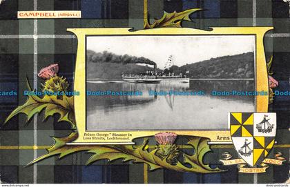 R077784 Campbell. Argyll. Prince George Steamer in Luss Straits. Lochlomond. R.