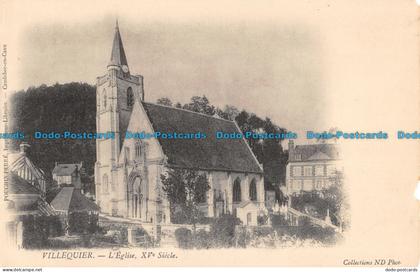 R086685 Villequier. LEglise XV Siecle. ND Phot. Pouchin Frere