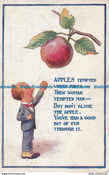 R098847 Apples Tempted. Regent. No 3674. 1920