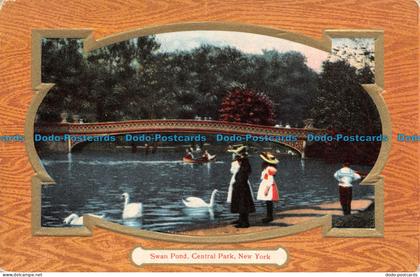 R100495 Swan Pond. Central Park. New York