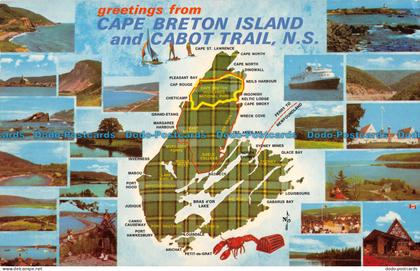 R101523 Greetings from Cape Breton Island and Cabot Trail. N. S. The Cape Breton