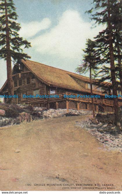 R102015 Grouse Mountain Chalet. Vancouver. B. C. Canada. Courtesy Vancouver Publ