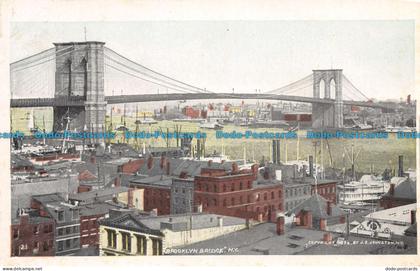 R110598 Brooklyn Bridge. N. Y. B. Hopkins