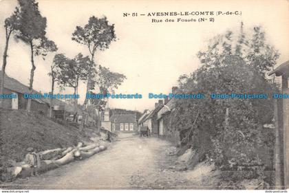 R117569 Avesnes le Comte. Rue des Fosses. D. A. Longuet