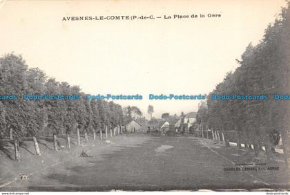 R117980 Avesnes le Comte. La Place de la Gare. A. Longuet