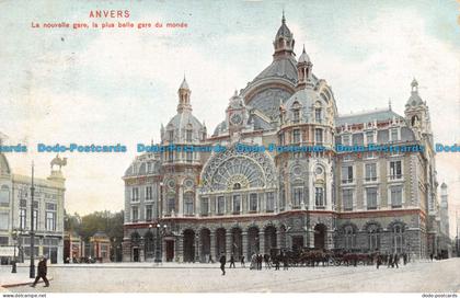 R127259 Anvers. La Nouvelle Gare la Plus Gare du Monde. 1907