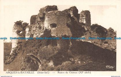 R130549 Arques la Bataille. Ruines du Chateau. Combier Macon