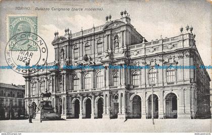R135107 Torino. Palazzo Carignano. Parte moderna. 1923. A. Bruna