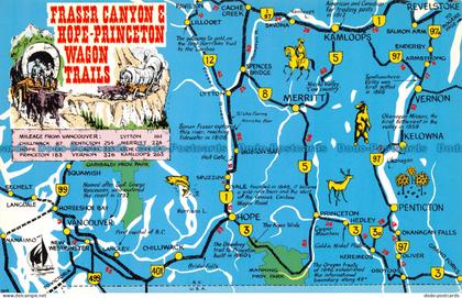 R136033 Fraser Canyon and Hope Princeton Wagon Trails. Southern Interior. Lakesi