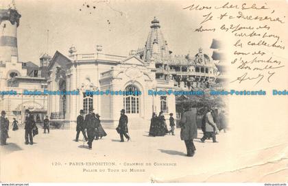 R158738 Paris Exposition. Chambre de Commerce. palais du Tour du Monde. 1900