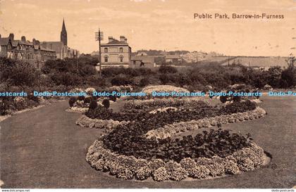 R169199 Public Park. Barrow in Furness. Valentines Series. 1919