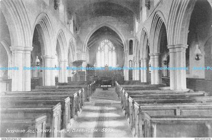 R169952 Interior All Saints Church. Barrington. 5679. Rayners Series