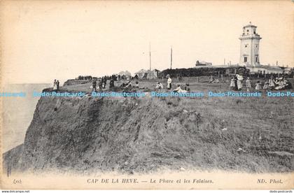 R177192 Cap de la Heve. Le Phare et les Falaises. ND. Phot. Neurdein. 1918