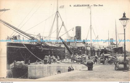 R187741 9. Alexandrie. The Port. Artistique. P. Coustoulides. Alexandrie. Egypte