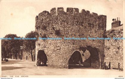 R190834 Tenby. The Five Arches. Photochrom