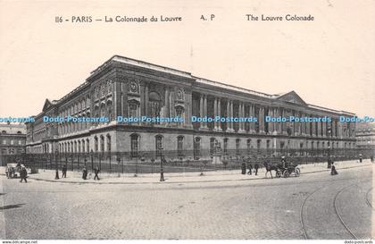 R219155 Paris La Colonnade du Louvre The Louvre Colonade A Papeghin Paris Tours